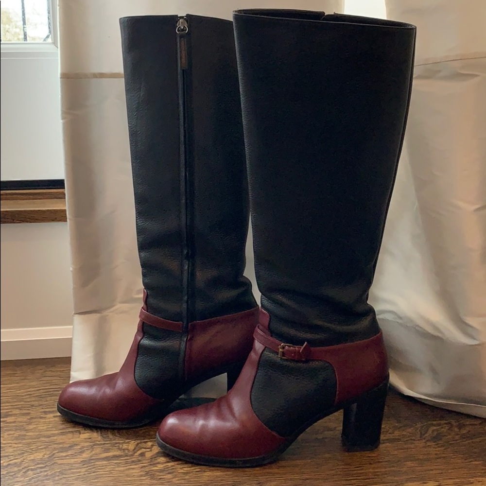 🎉SALE-!!!PROENZA SCHOULER knee high 2-tone leather boots